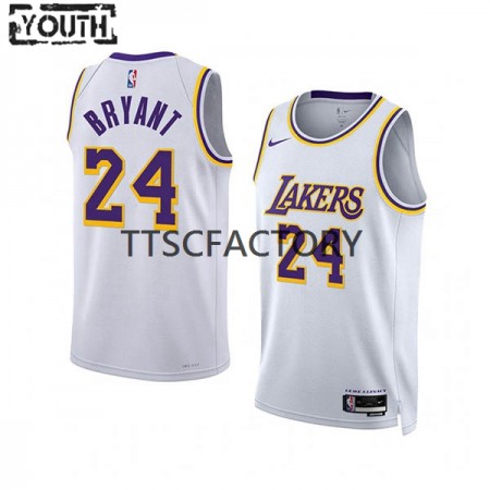 Maillot Basket Los Angeles Lakers Kobe Bryant 24 Nike 2022-23 Association Edition Blanc Swingman - Enfant